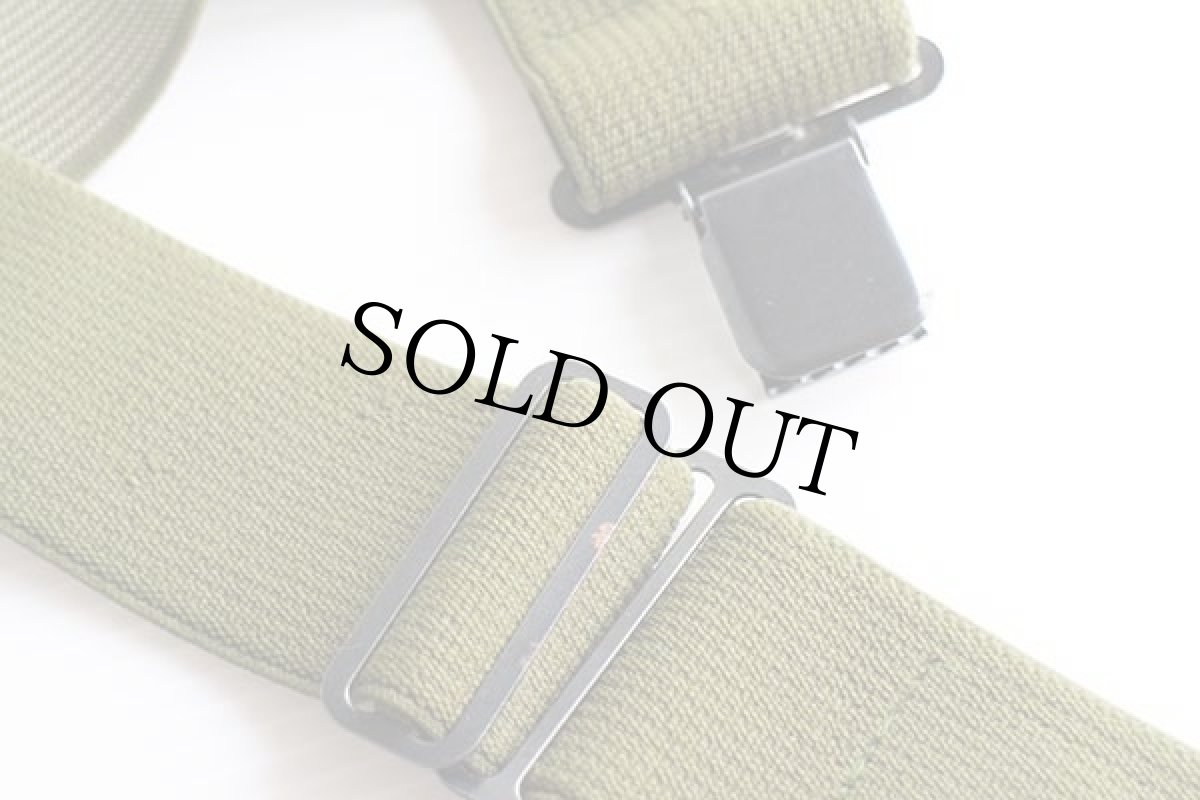 画像5: THE BOSS 無地 クリップ式 ショルダー サスペンダー オリーブグリーン★77 (5)