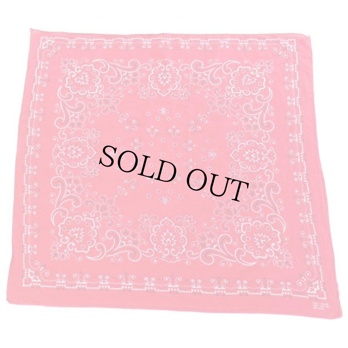 画像1: 60s FAST COLOR RN23733 コットン バンダナ 赤★103 (1)