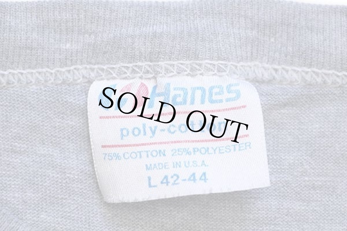 画像4: 80s USA製 Hanes UNIVERSITY OF BUDWEISER バドワイザー Tシャツ 杢グレー L (4)