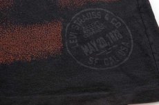 画像5: 90s イタリア製 Levi'sリーバイス オールオーバープリント コットンTシャツ 黒 XL★ユーロ (5)