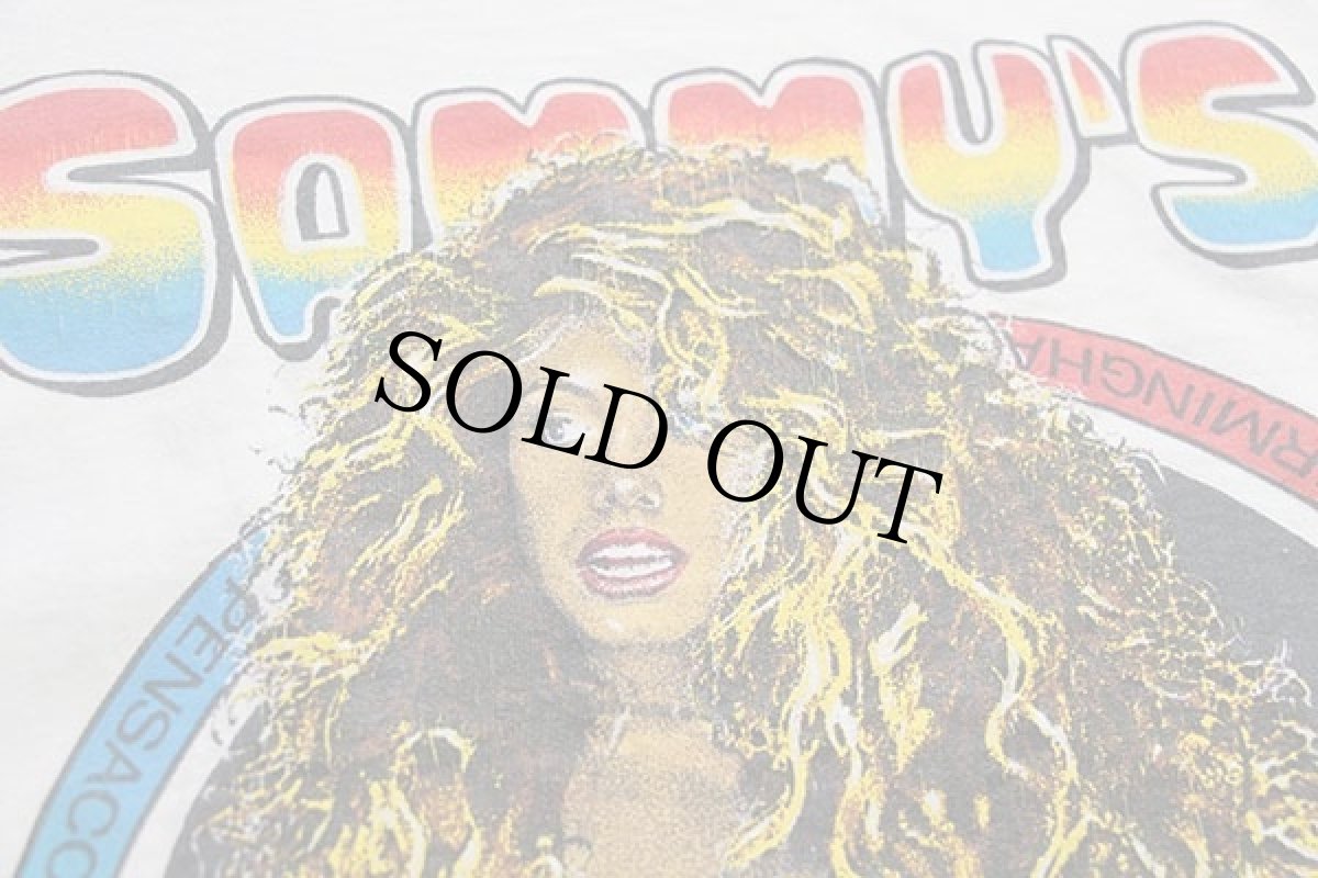 画像4: 80s SAMMY'S JUST UNDO IT セクシー ガール コットンTシャツ ボロ 白 (4)