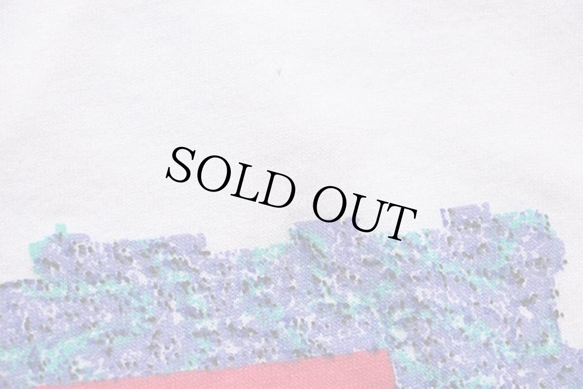 画像6: 90s USA製 Budweiserバドワイザー インラインスケート 蛍光 両面プリント コットンTシャツ 白 L (6)