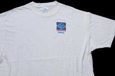 画像1: 00s Hanes DELL ロゴ コットンTシャツ ボロ 白 XL (1)