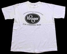 画像2: 90s USA製 Kroger GRAPEFRUIT 両面プリント コットンTシャツ 白 XL (2)