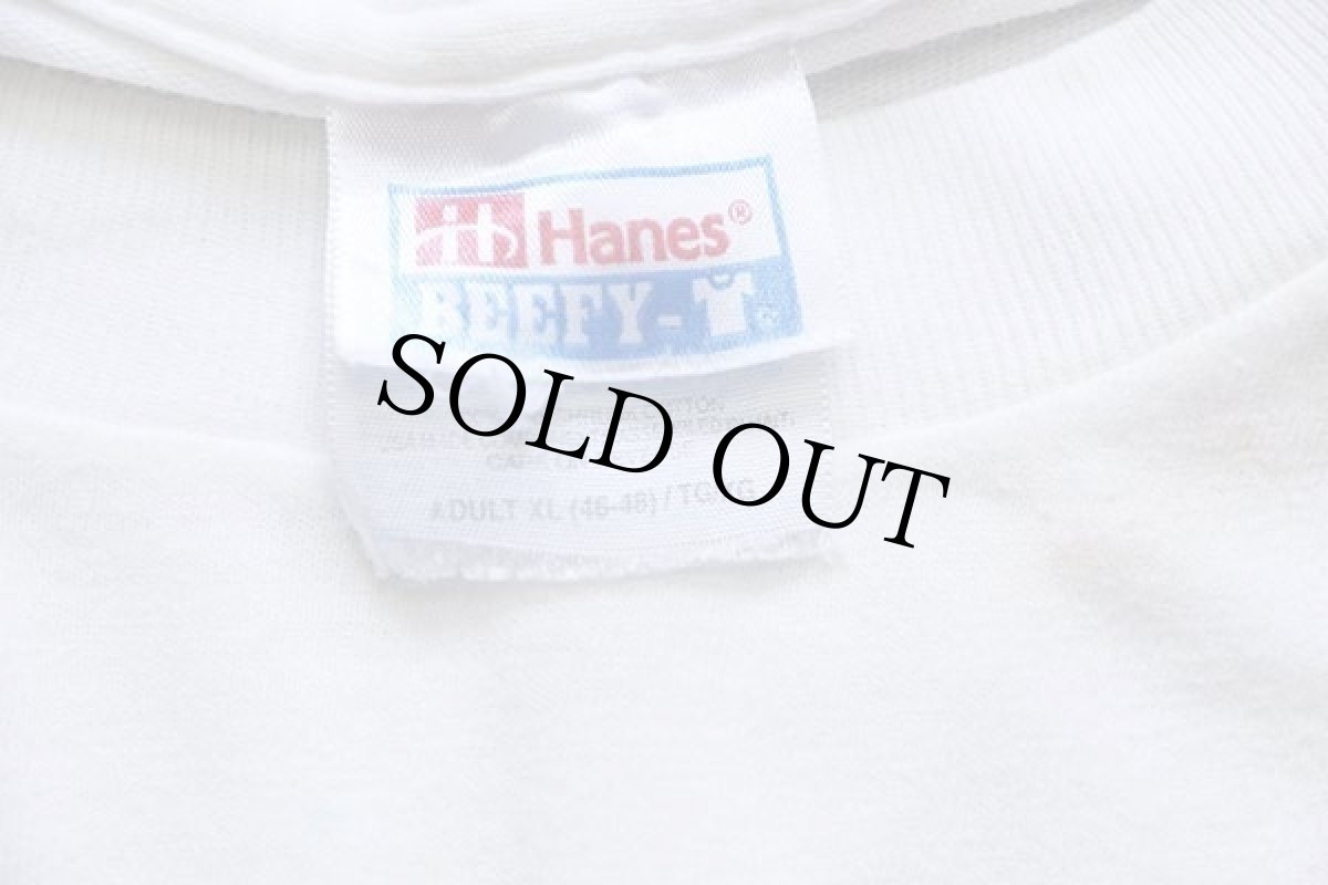 画像4: 00s Hanes DELL ロゴ コットンTシャツ ボロ 白 XL (4)