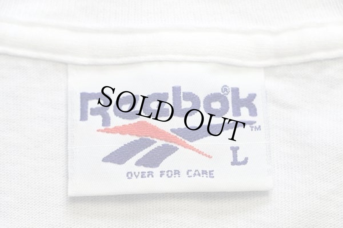 画像4: 90s USA製 Reebokリーボック ビッグロゴ USA GYMNASTICS コットンTシャツ 白 L (4)