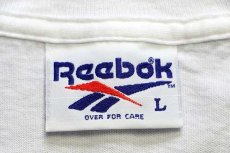画像4: 90s USA製 Reebokリーボック ビッグロゴ USA GYMNASTICS コットンTシャツ 白 L (4)