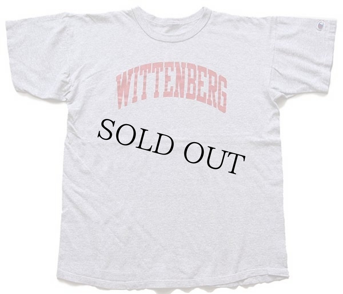 画像2: 90s Championチャンピオン WITTENBERG 88/12 Tシャツ 杢グレー (2)