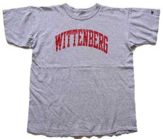 画像2: 90s Championチャンピオン WITTENBERG 88/12 Tシャツ 杢グレー (2)