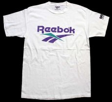 画像2: 90s USA製 Reebokリーボック ビッグロゴ USA GYMNASTICS コットンTシャツ 白 L (2)