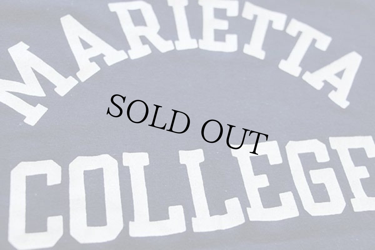 画像4: 70s USA製 Championチャンピオン MARIETTA COLLEGE コットンTシャツ 紺 L (4)