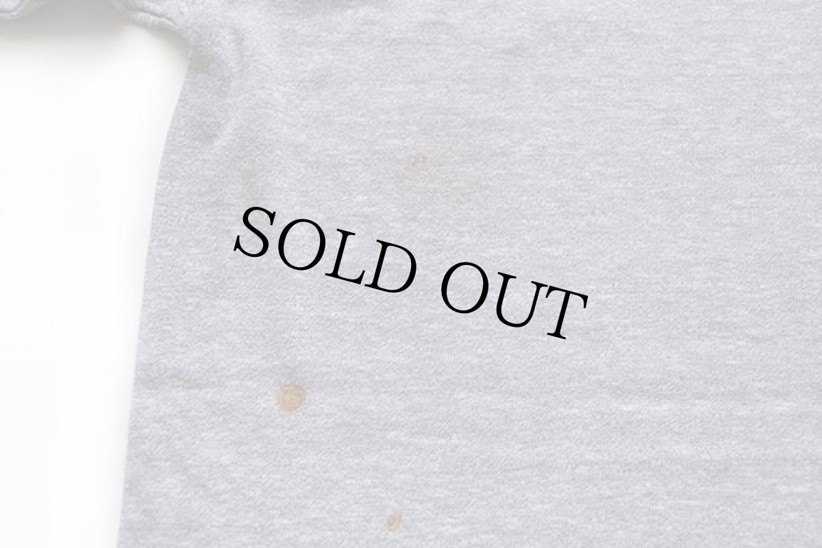 画像6: 80s USA製 Championチャンピオン ROCKHURST FRESHMEN アメフト Tシャツ ボロ 杢グレー L (6)