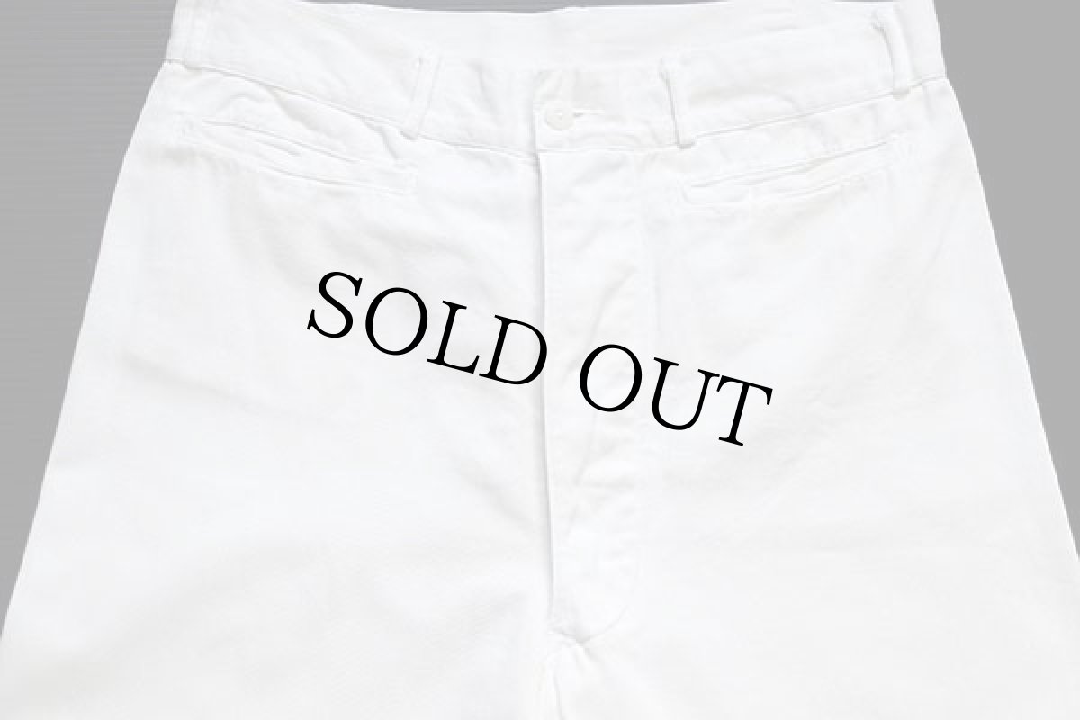 画像4: ビンテージ 米軍 U.S.NAVY コットン セーラーパンツ ホワイト w29 (4)