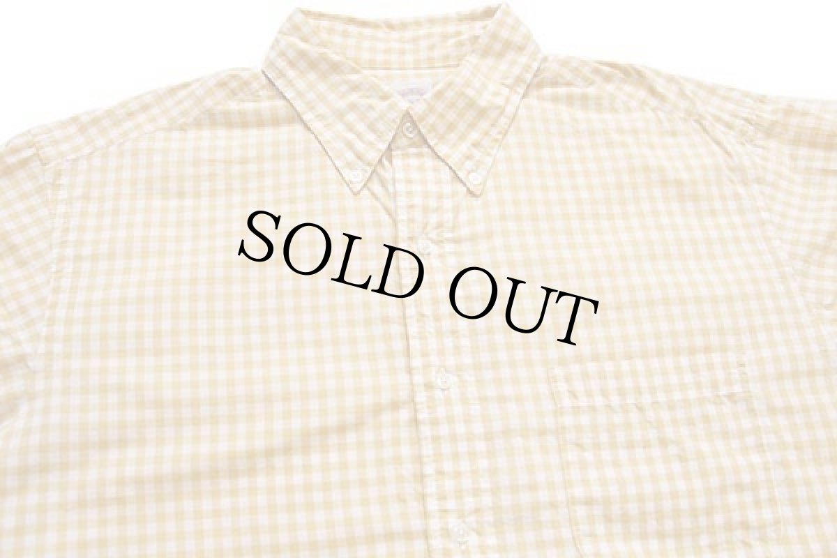 画像3: 90s USA製 Brooks Brothersブルックスブラザーズ Makers ギンガムチェック ボタンダウン コットンシャツ 黄×白 16.5 (3)