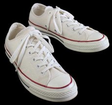 画像1: CONVERSEコンバース Chuck Taylorチャックテイラー CT70 Low 生成り 7.5★スニーカー (1)