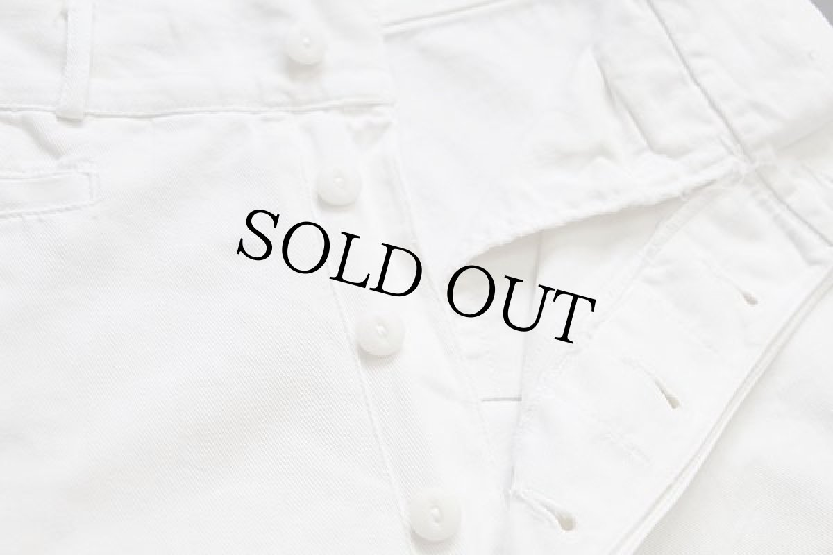 画像6: ビンテージ 米軍 U.S.NAVY コットン セーラーパンツ ホワイト w29 (6)