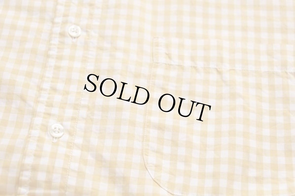 画像5: 90s USA製 Brooks Brothersブルックスブラザーズ Makers ギンガムチェック ボタンダウン コットンシャツ 黄×白 16.5 (5)