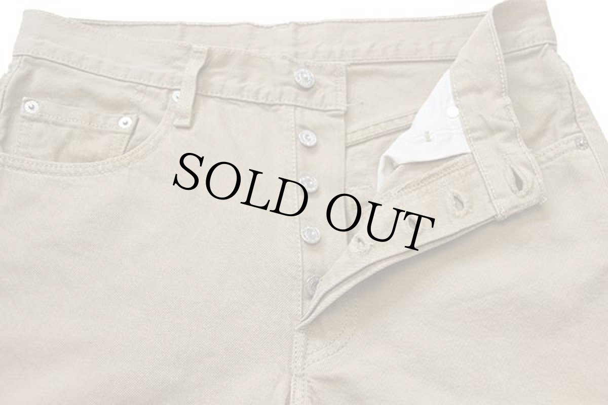 画像4: 00s USA製 Levi'sリーバイス 501 後染め カラーデニムパンツ カーキ w32 L32 (4)