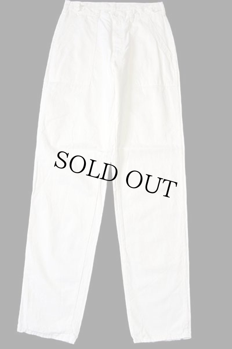 画像2: 90s マルタ製 Wranglerラングラー ベイカータイプ コットンパンツ 白 w33 L34★ユーロ (2)