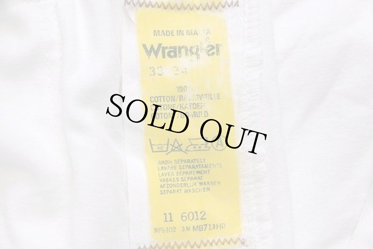 画像6: 90s マルタ製 Wranglerラングラー ベイカータイプ コットンパンツ 白 w33 L34★ユーロ (6)