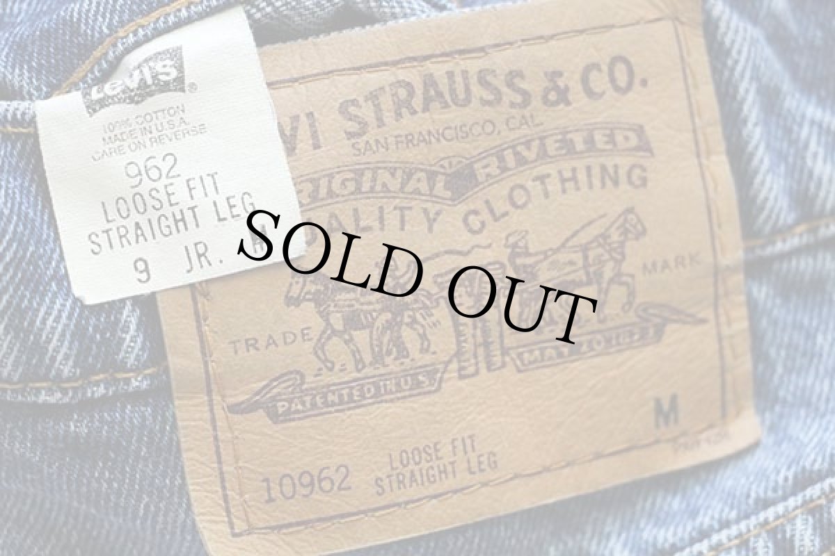 画像6: 90s USA製 Levi'sリーバイス 962 デニムパンツ 9 JR.M (6)