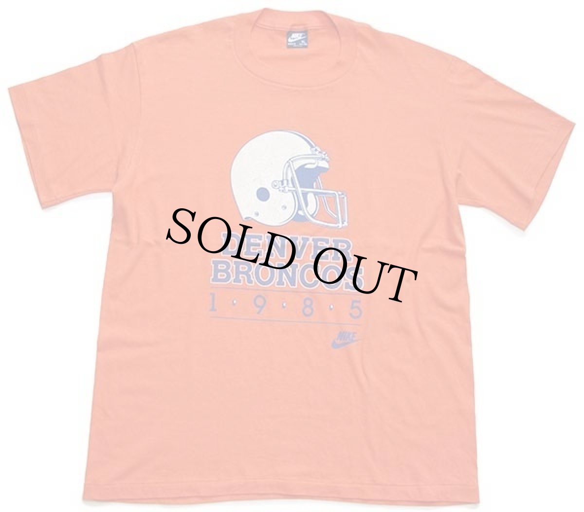 画像2: 80s USA製 NIKEナイキ NFL DENVER BRONCOS アメフト 両面プリント Tシャツ オレンジ XL (2)