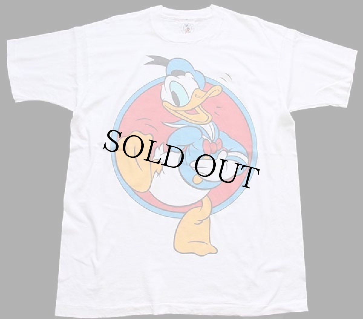 画像2: 90s Disneyディズニー ドナルドダック コットンTシャツ 白 (2)