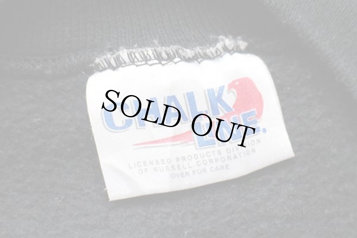 画像4: 90s CHALK LINE NFL OAKLAND RAIDERS 刺繍&パッチ スウェット 黒 (4)