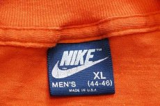 画像4: 80s USA製 NIKEナイキ NFL DENVER BRONCOS アメフト 両面プリント Tシャツ オレンジ XL (4)
