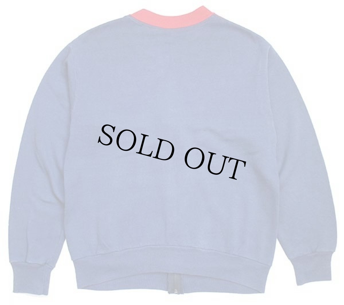 画像2: 90s USA製 NIKEナイキ ロゴ刺繍 ツートン フルジップ スウェット 紺×赤 M (2)