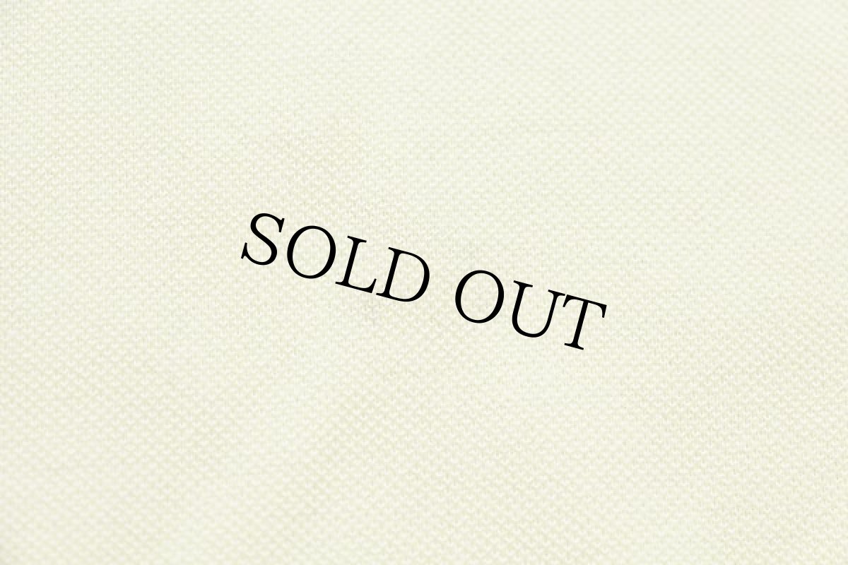 画像5: 80s LACOSTEラコステ ワンポイント コットン 鹿の子 ポロシャツ 黄 3★48 (5)