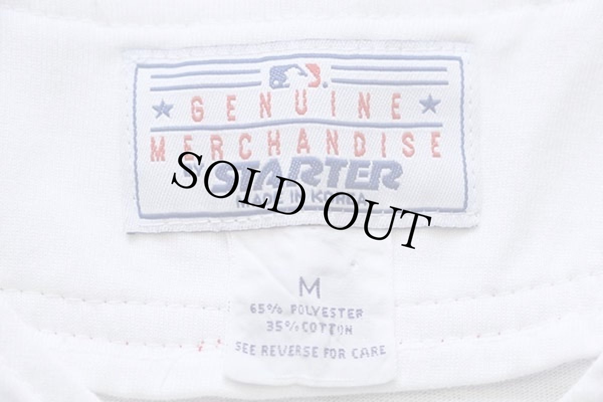 画像4: 90s STARTERスターター MLB BOSTON RED SOX ベースボールシャツ 白×赤 M (4)