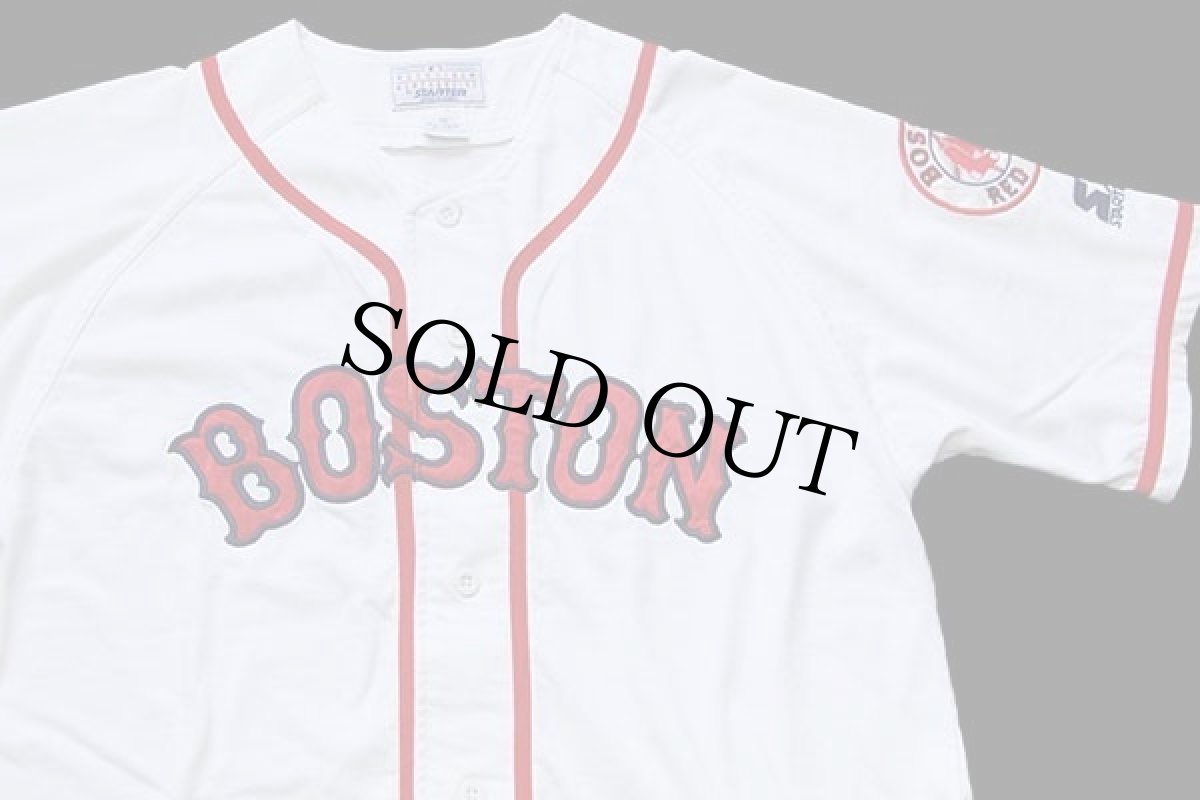 画像3: 90s STARTERスターター MLB BOSTON RED SOX ベースボールシャツ 白×赤 M (3)