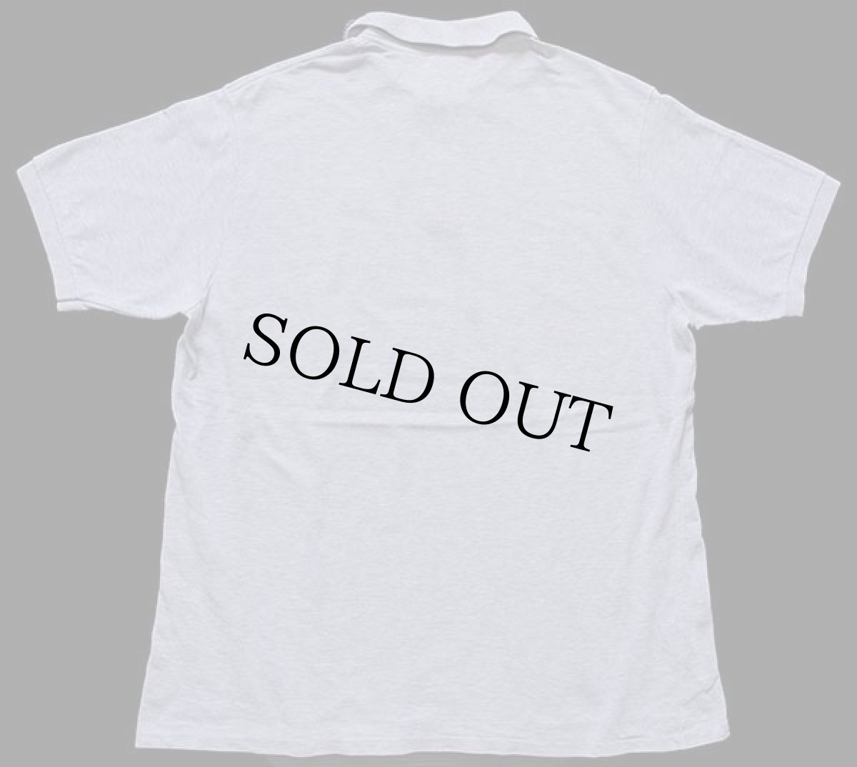 画像2: 80s LACOSTEラコステ ワンポイント コットン 鹿の子 ポロシャツ 杢グレー 7 (2)