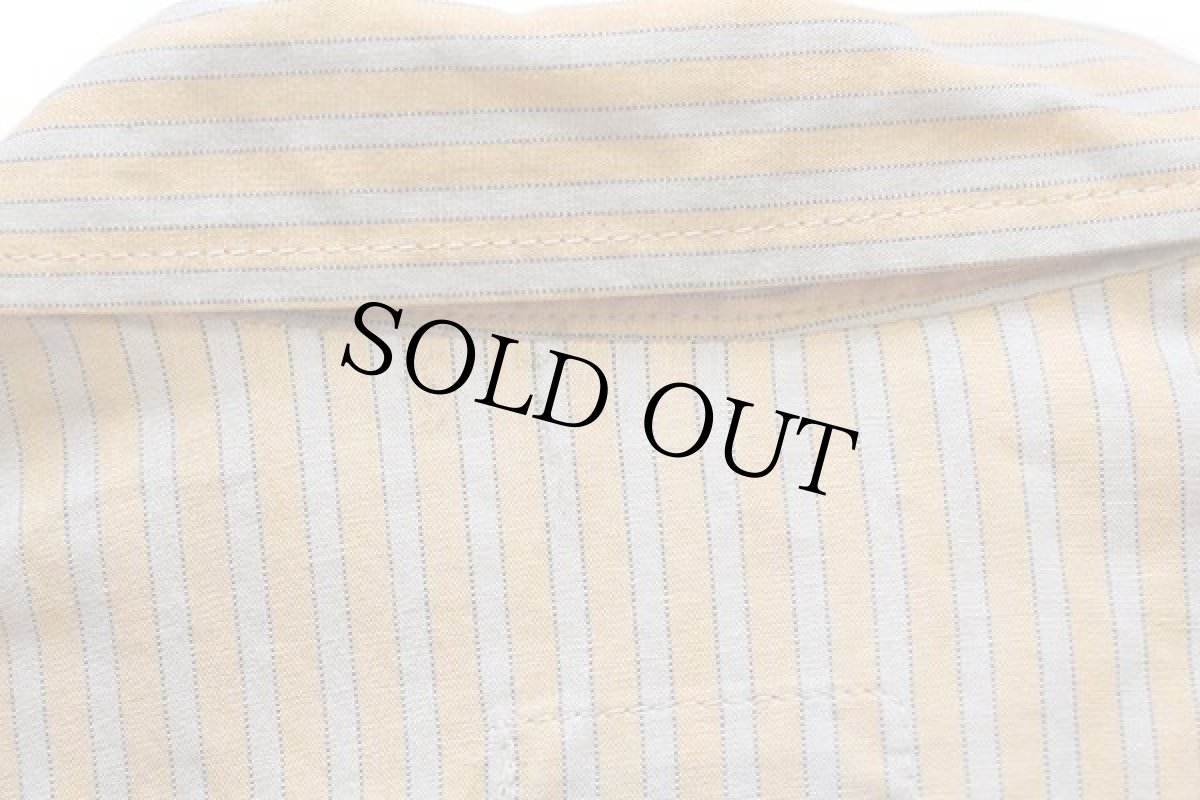 画像7: デッドストック★90s Levi'sリーバイス ストライプ 半袖 コットンシャツ L★ユーロ (7)