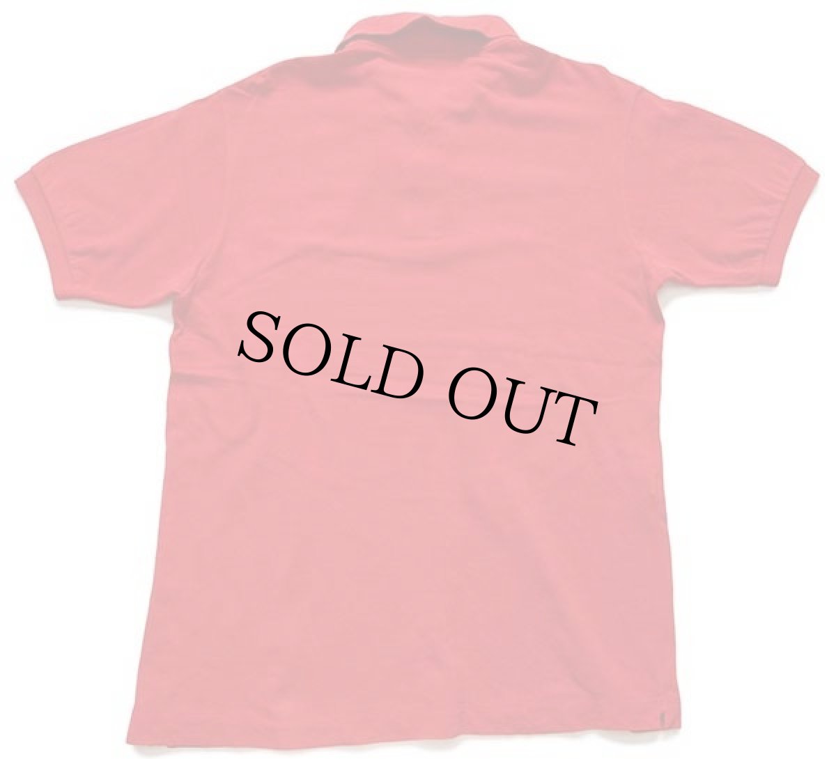 画像2: 80s LACOSTEラコステ ワンポイント コットン 鹿の子 ポロシャツ 赤 4★43 (2)