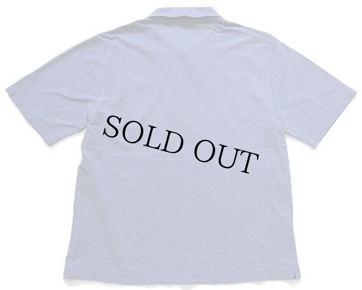 画像2: 80s LACOSTEラコステ ワンポイント コットン ポロシャツ 薄紺 4 (2)