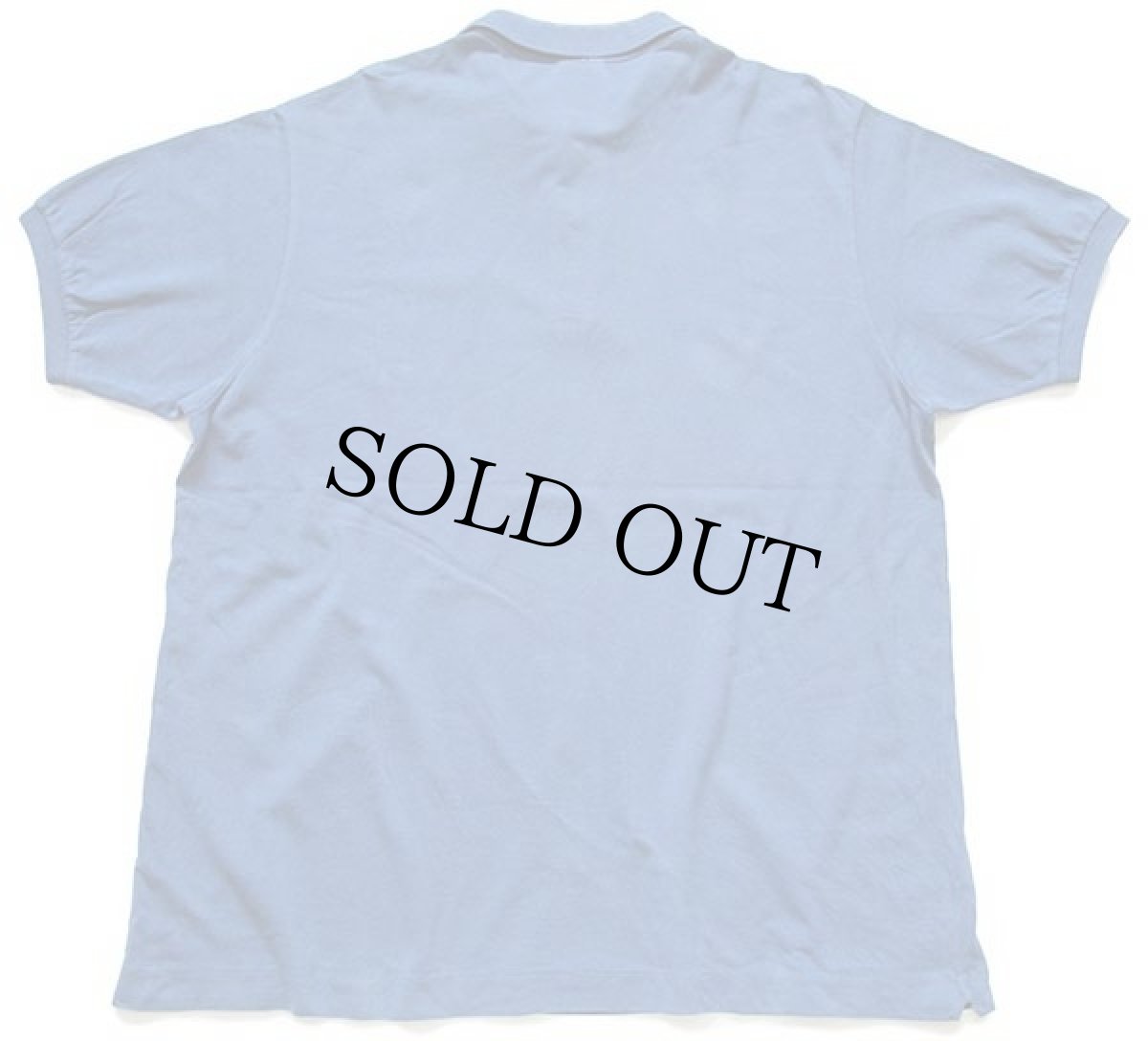 画像2: 80s LACOSTEラコステ ワンポイント コットン 鹿の子 ポロシャツ 薄紺 7 (2)