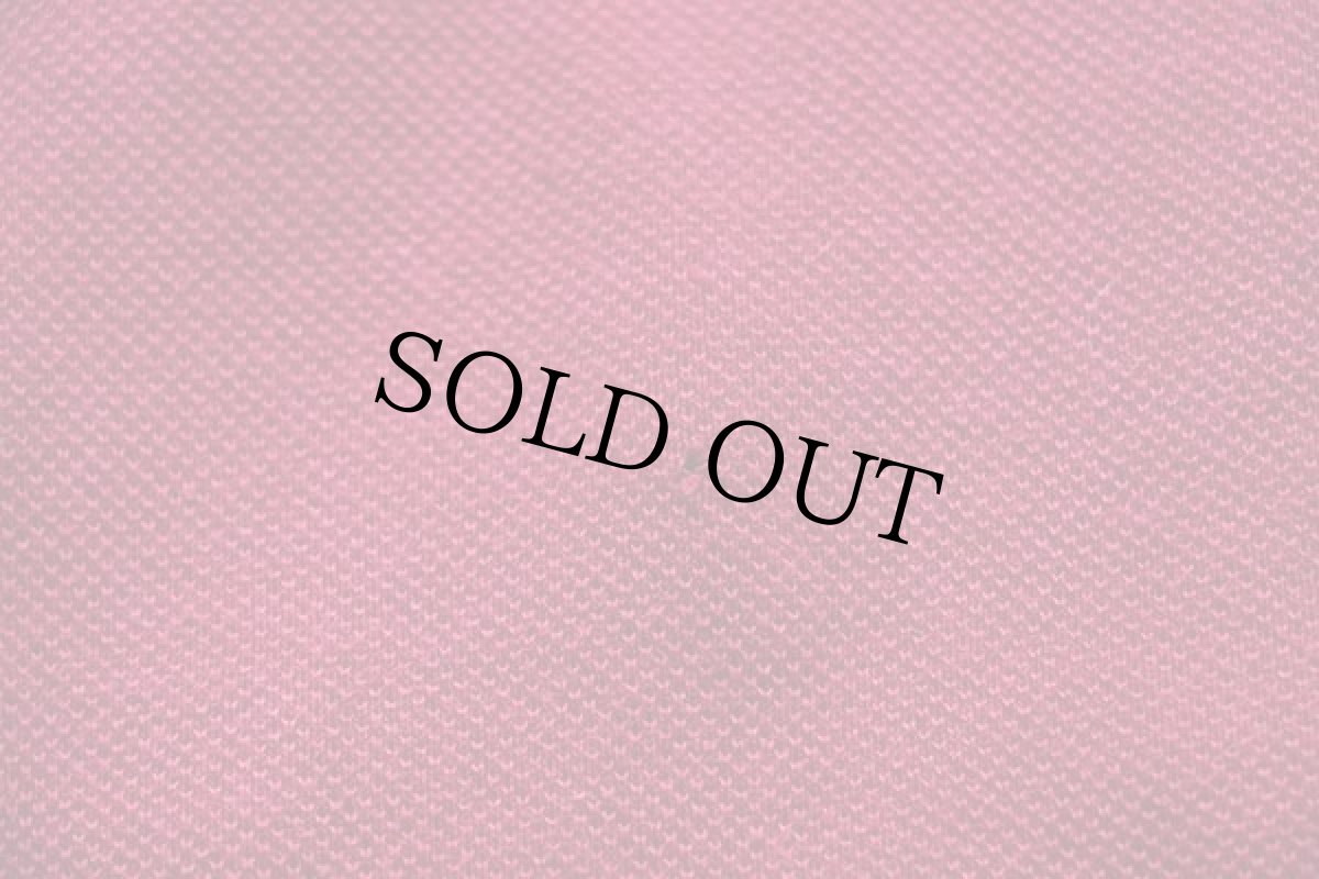 画像6: 70s フランス製 CHEMISE LACOSTEラコステ ワンポイント ポケット付き コットン 鹿の子 ポロシャツ ワインレッド 5★39 (6)