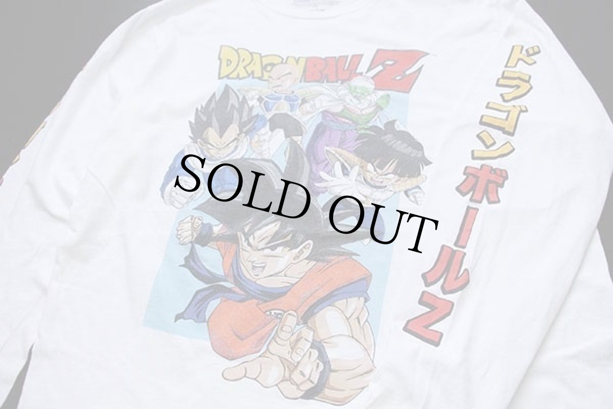 画像3: DRAGONBALL Z ドラゴンボール 孫悟空 孫悟飯 ベジータ クリリン ピッコロ コットン 長袖Tシャツ 白 L (3)