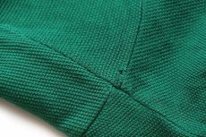 画像6: 70s フランス製 CHEMISE LACOSTEラコステ ワンポイント コットン 鹿の子 ポロシャツ 緑 7★33 (6)