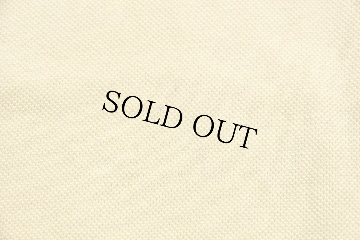 画像5: 70s フランス製 CHEMISE LACOSTEラコステ ワンポイント コットン 鹿の子 ポロシャツ 黄 3★35 (5)