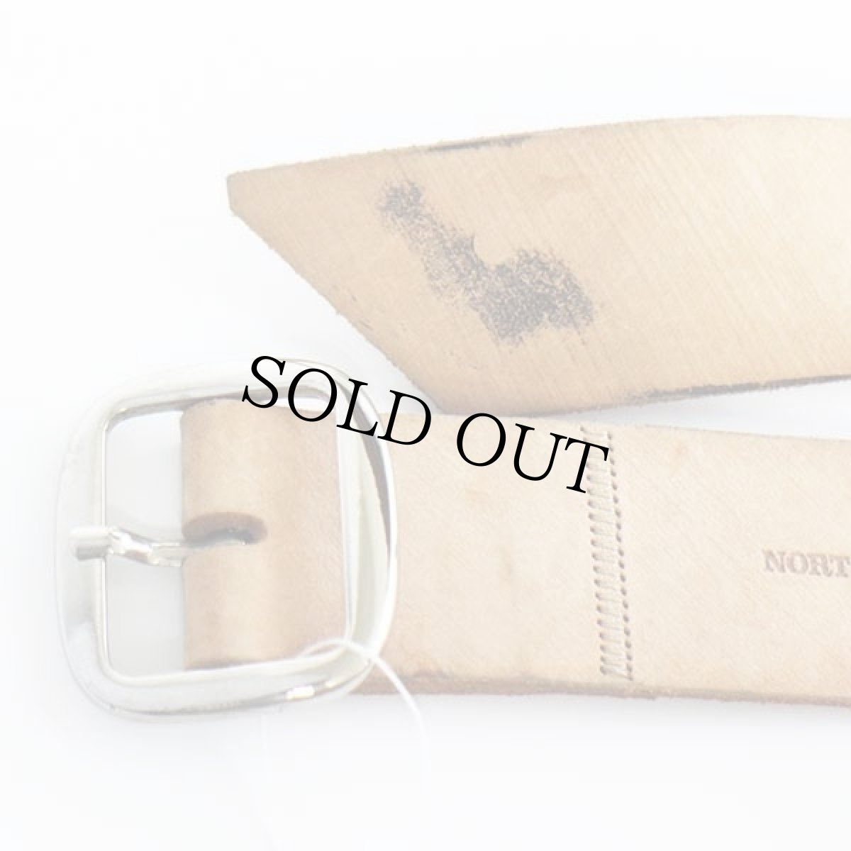 画像2: 未使用★NORTH SAILS ヌバック レザーベルト タン 32★1458 (2)