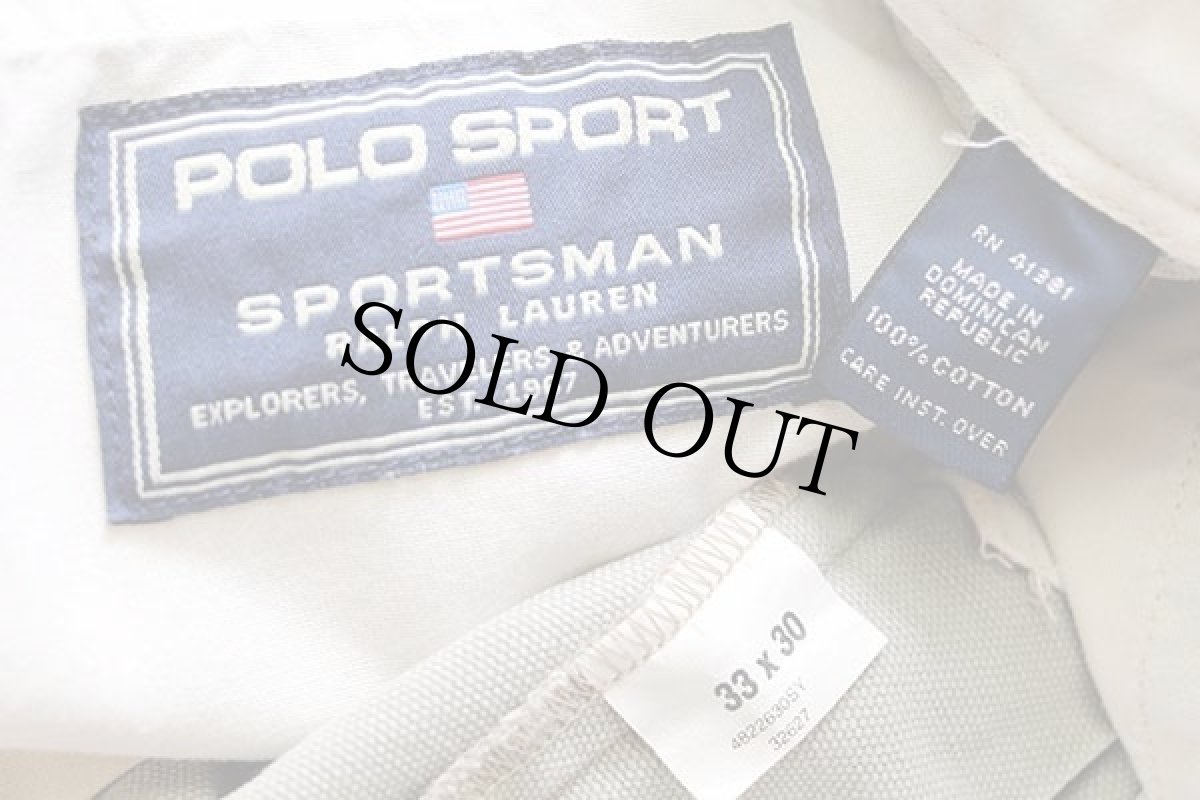 画像6: 90s POLO SPORT SPORTSMAN ラルフローレン ダック地 パンツ グレー w33 L30 (6)