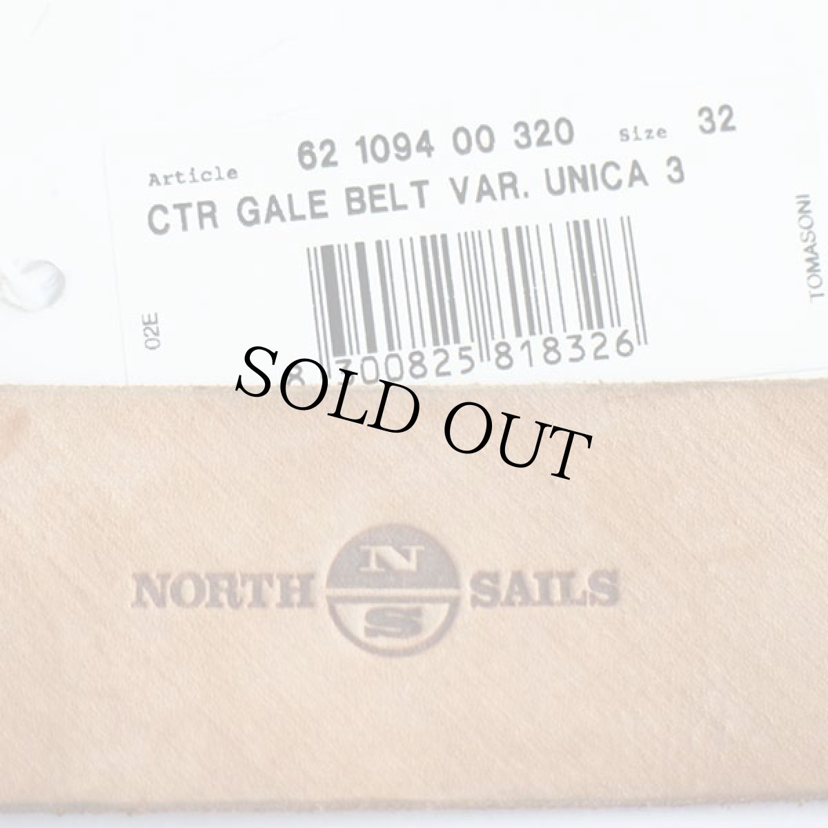 画像4: 未使用★NORTH SAILS ヌバック レザーベルト タン 32★1458 (4)