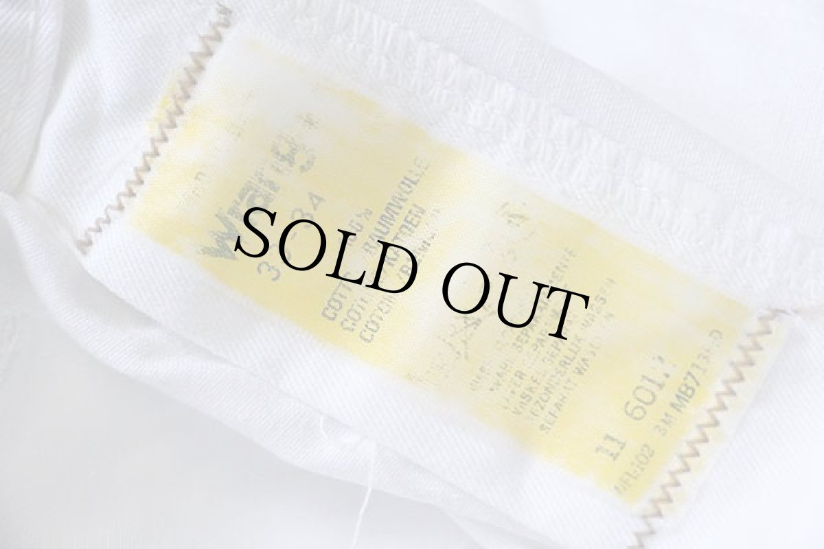 画像6: 90s マルタ製 Wranglerラングラー ベイカータイプ コットンパンツ 白 w33 L34★ユーロ (6)