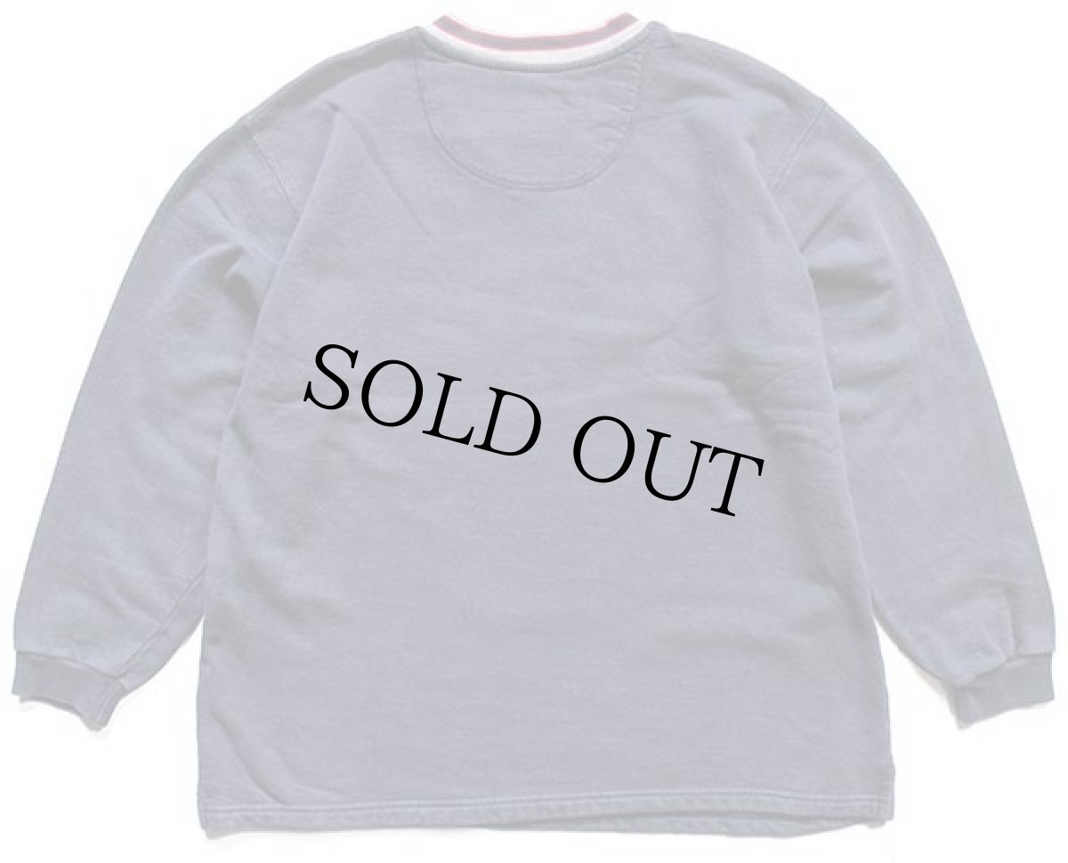 画像2: 90s USA製 L.L.Bean BY RUSSELLラッセル Vネック スウェット 紺 W-L (2)