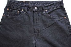 画像4: 90s USA製 Levi'sリーバイス 550 ブラック デニムパンツ w34 L34★159 (4)