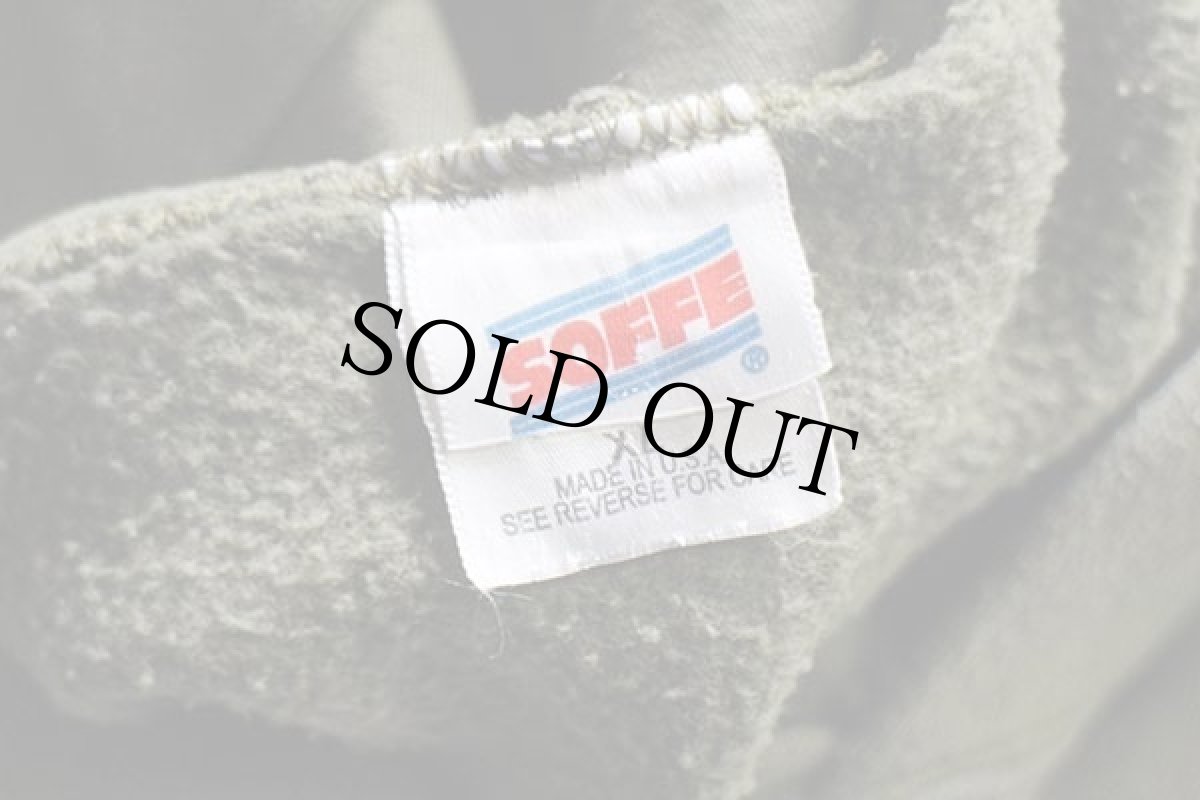 画像4: USA製 米軍 USMC スウェットパーカー オリーブ XL (4)