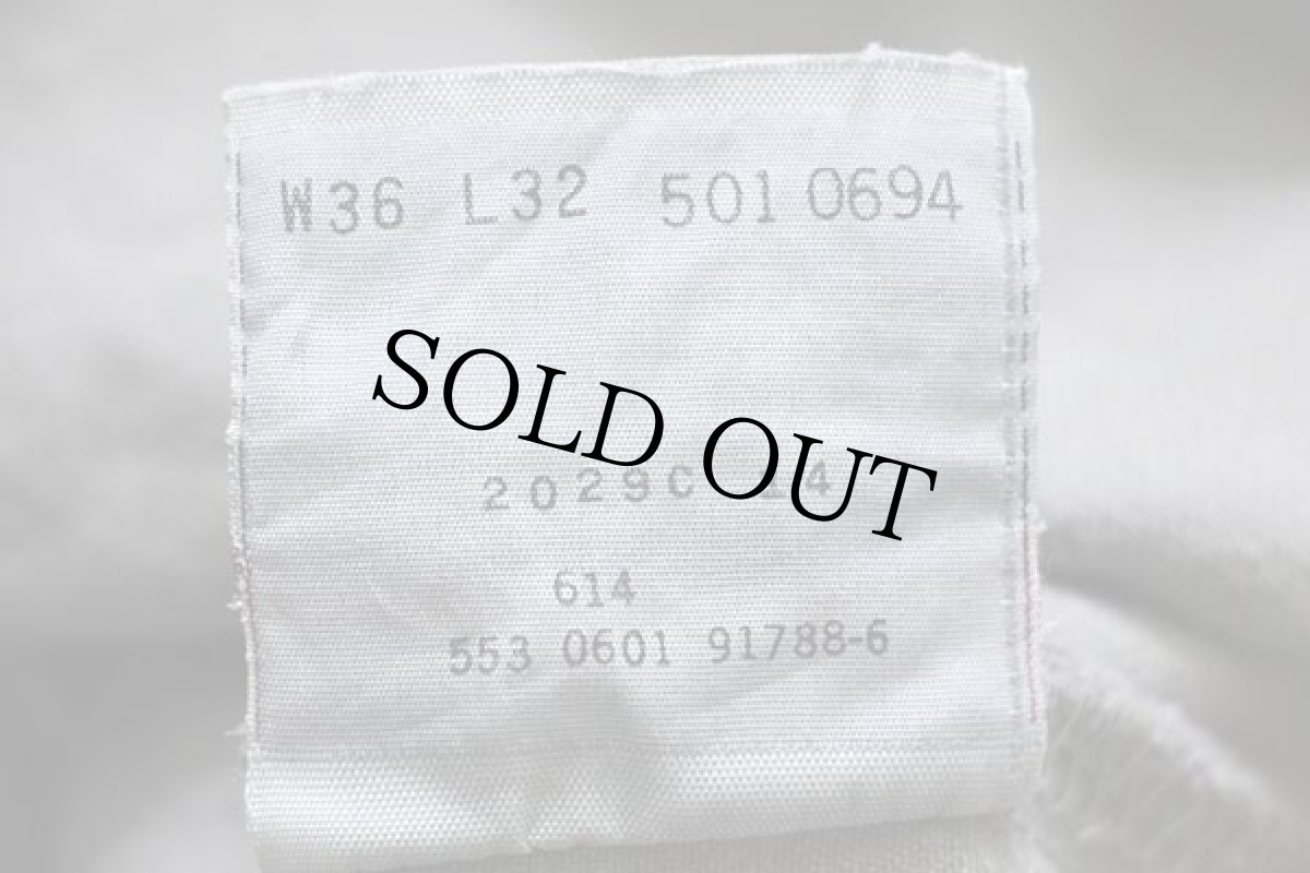 画像7: 00s USA製 Levi'sリーバイス 501 カラーデニムパンツ 後染め グレー w36 L32 (7)